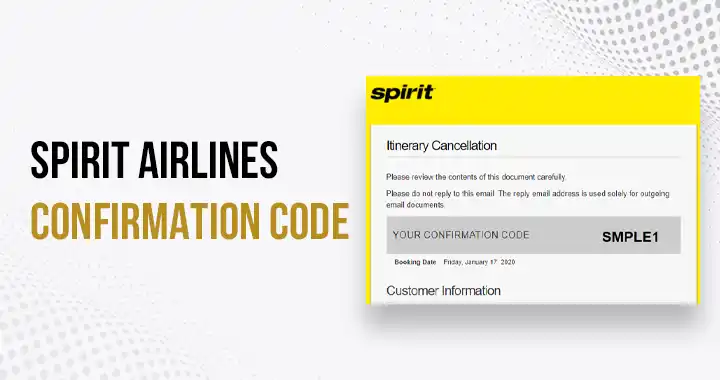 Spirit Airlines Confirmation Code